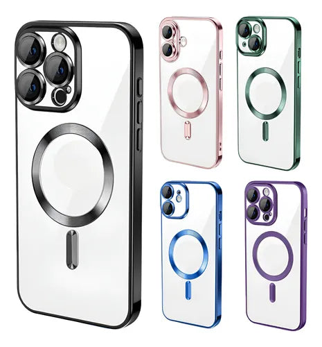 Funda magnética transparente para iPhone 16 Pro Max