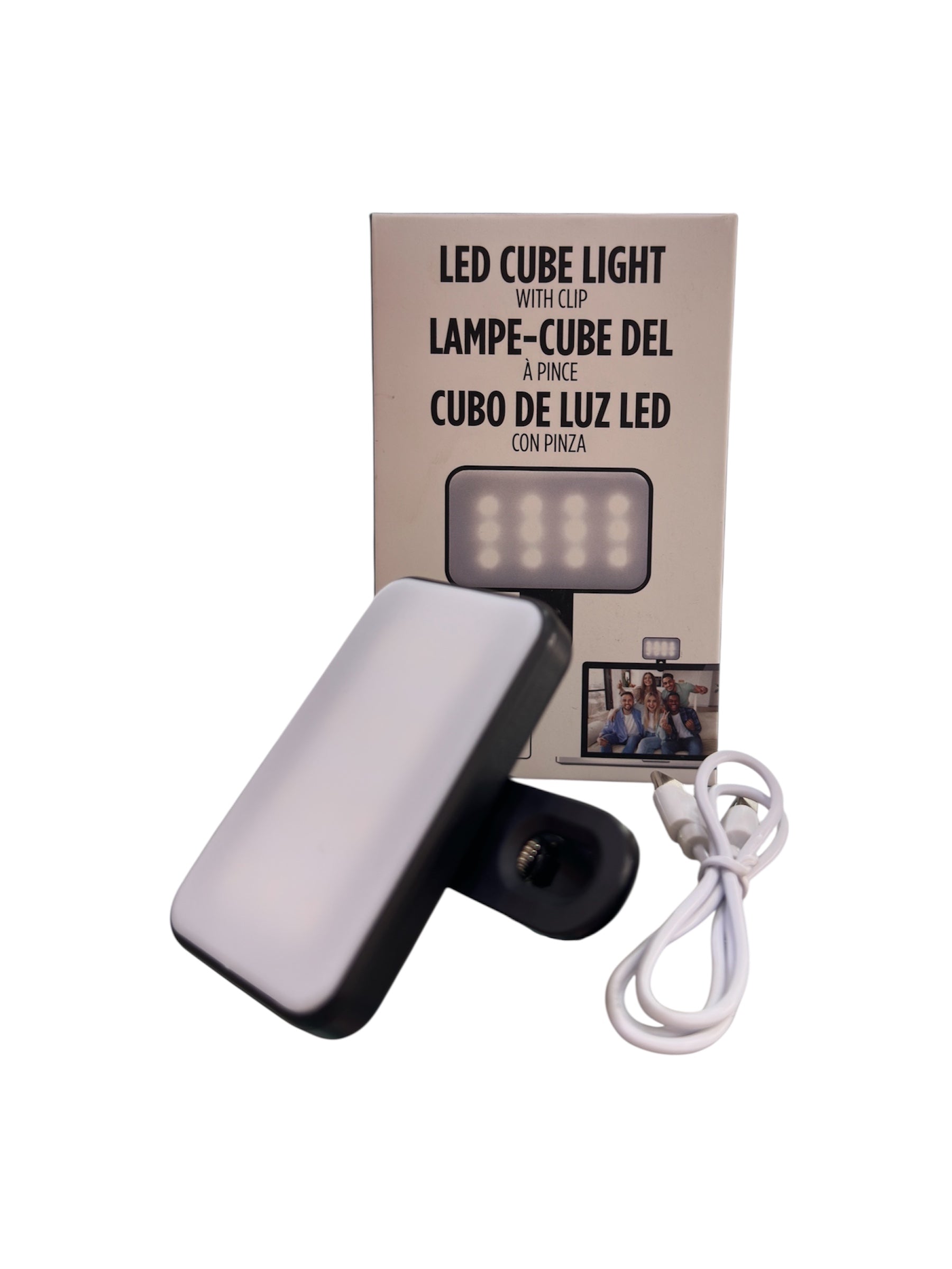 LED CUBE LIGHT WITH CLIP