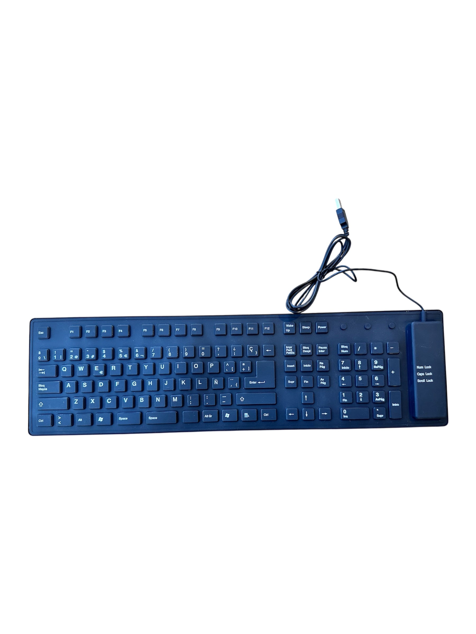 Teclado flexible de silicona
