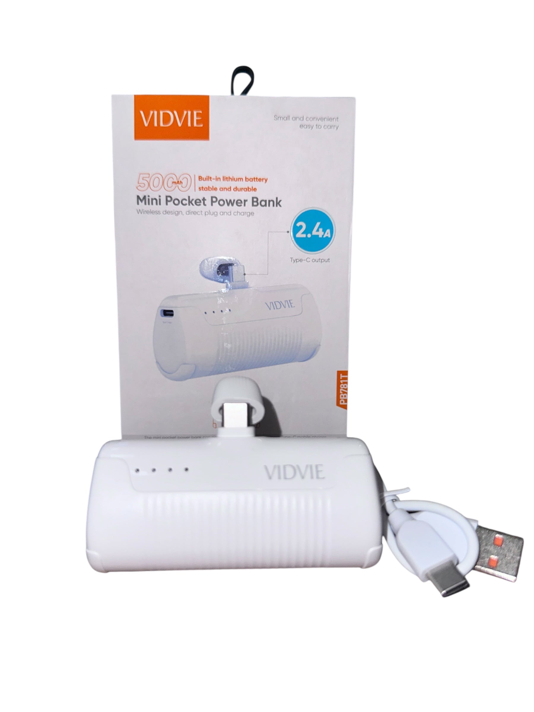 MINI POCKET POWER BANK VDVIE 500 mAh