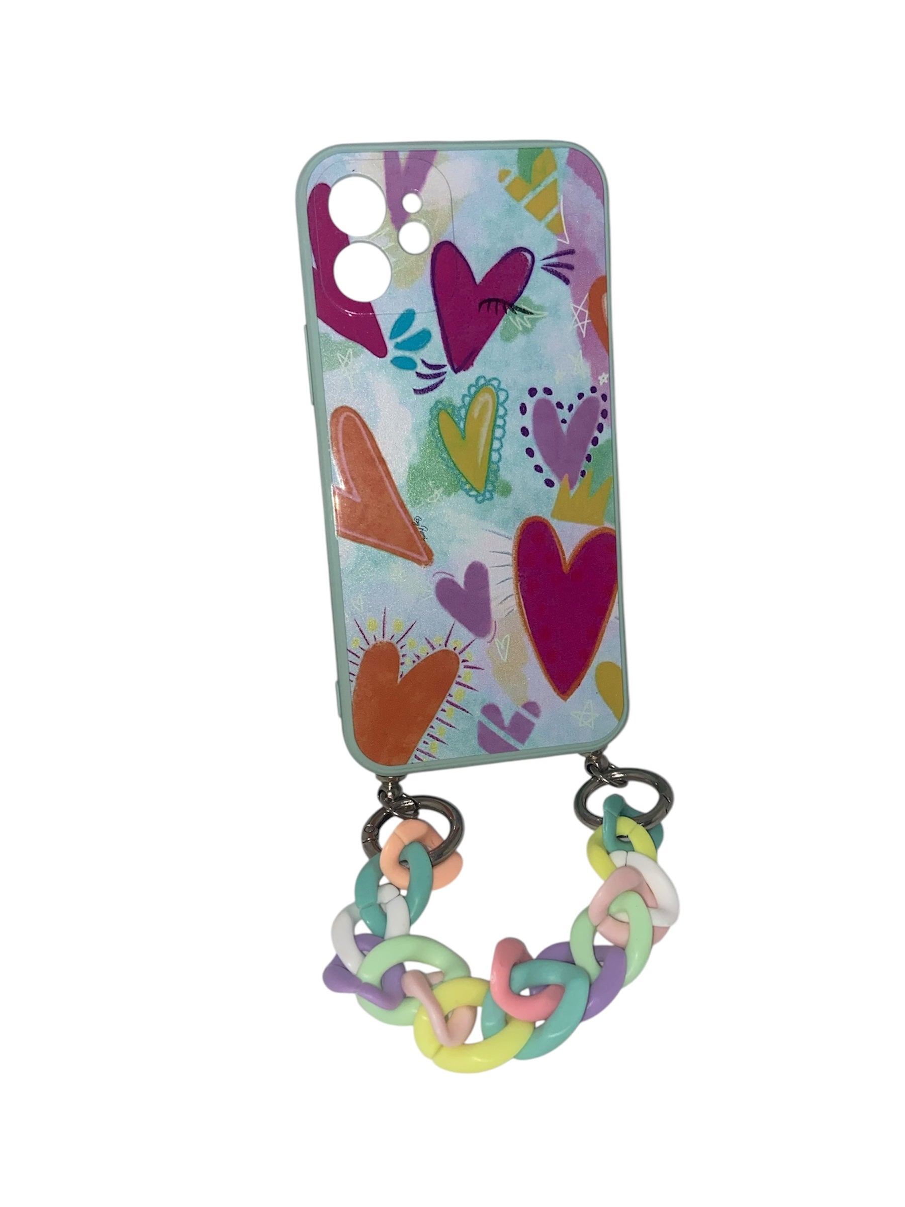 Case IPhone 12 "Carnaval de corazones"