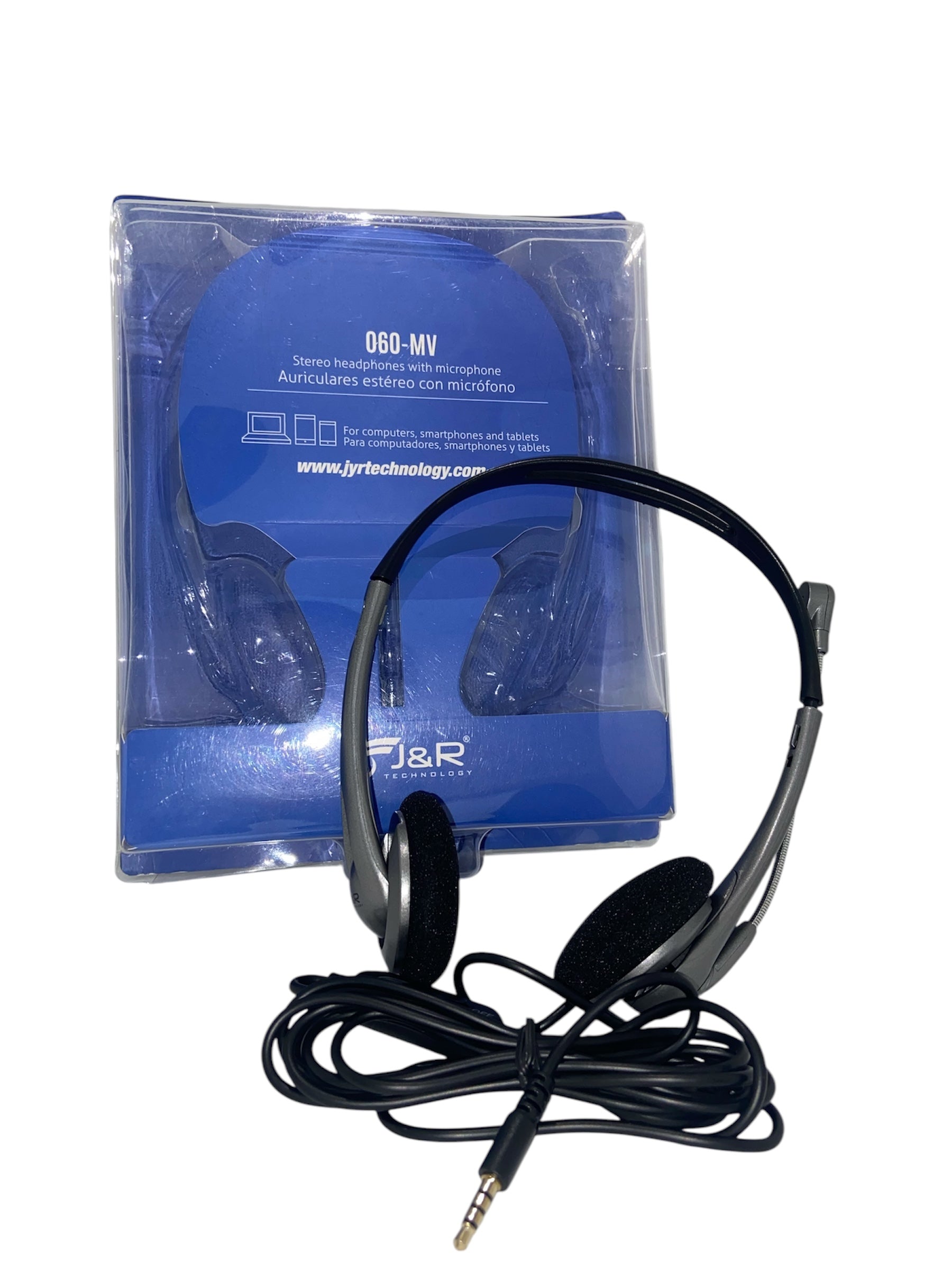 Auriculares estéreo con micrófono para computador J&R 060 -MV