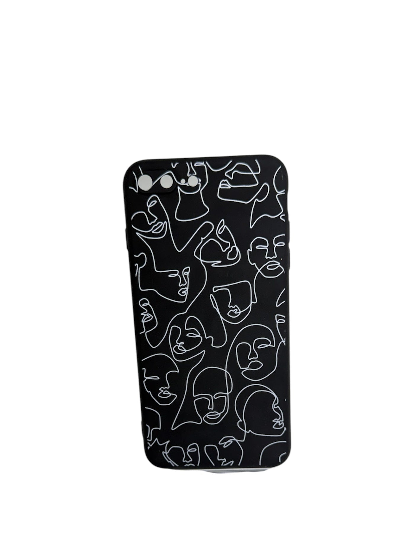 Case IPhone 7 plus Silicone "Black and White"