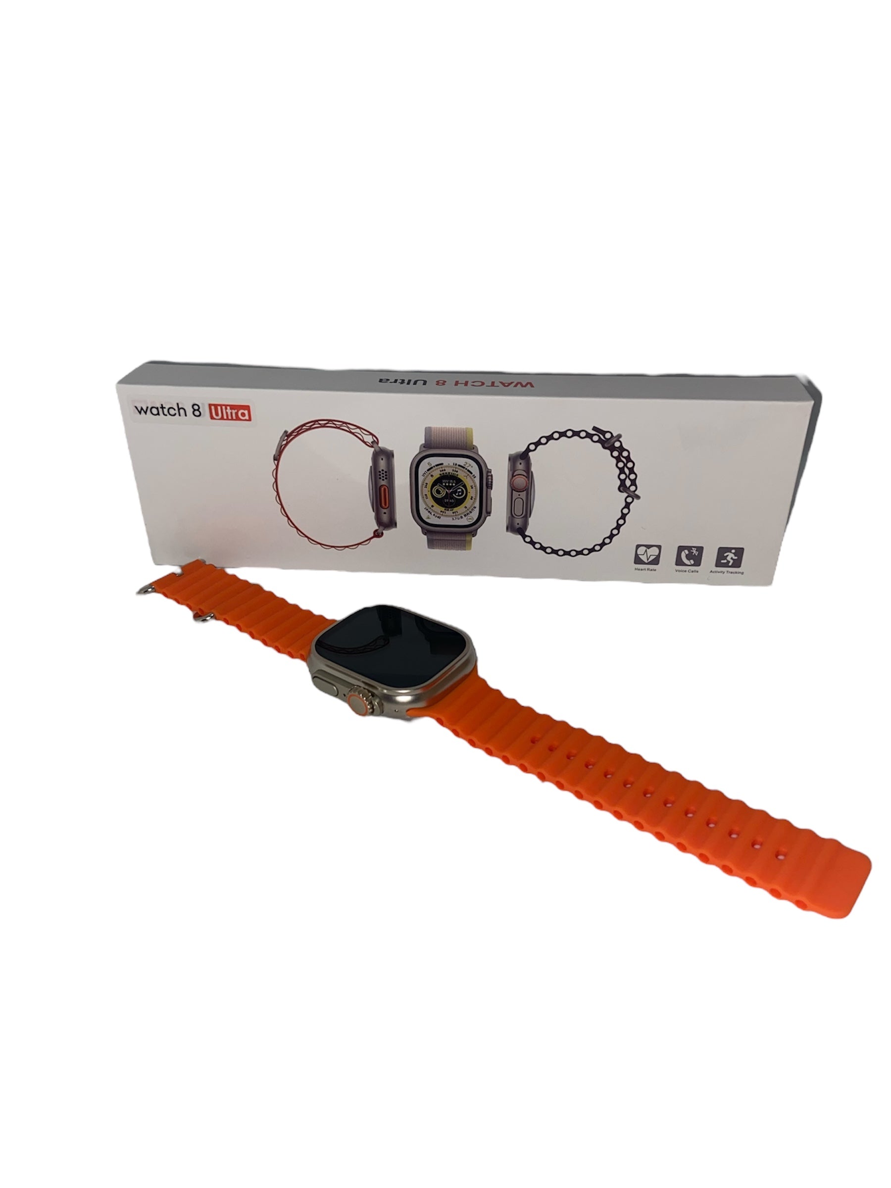 Smartwatch Serie 8 Ultra K800 Reloj Inteligente 49mm 2pulzo Color De La Caja Naranja