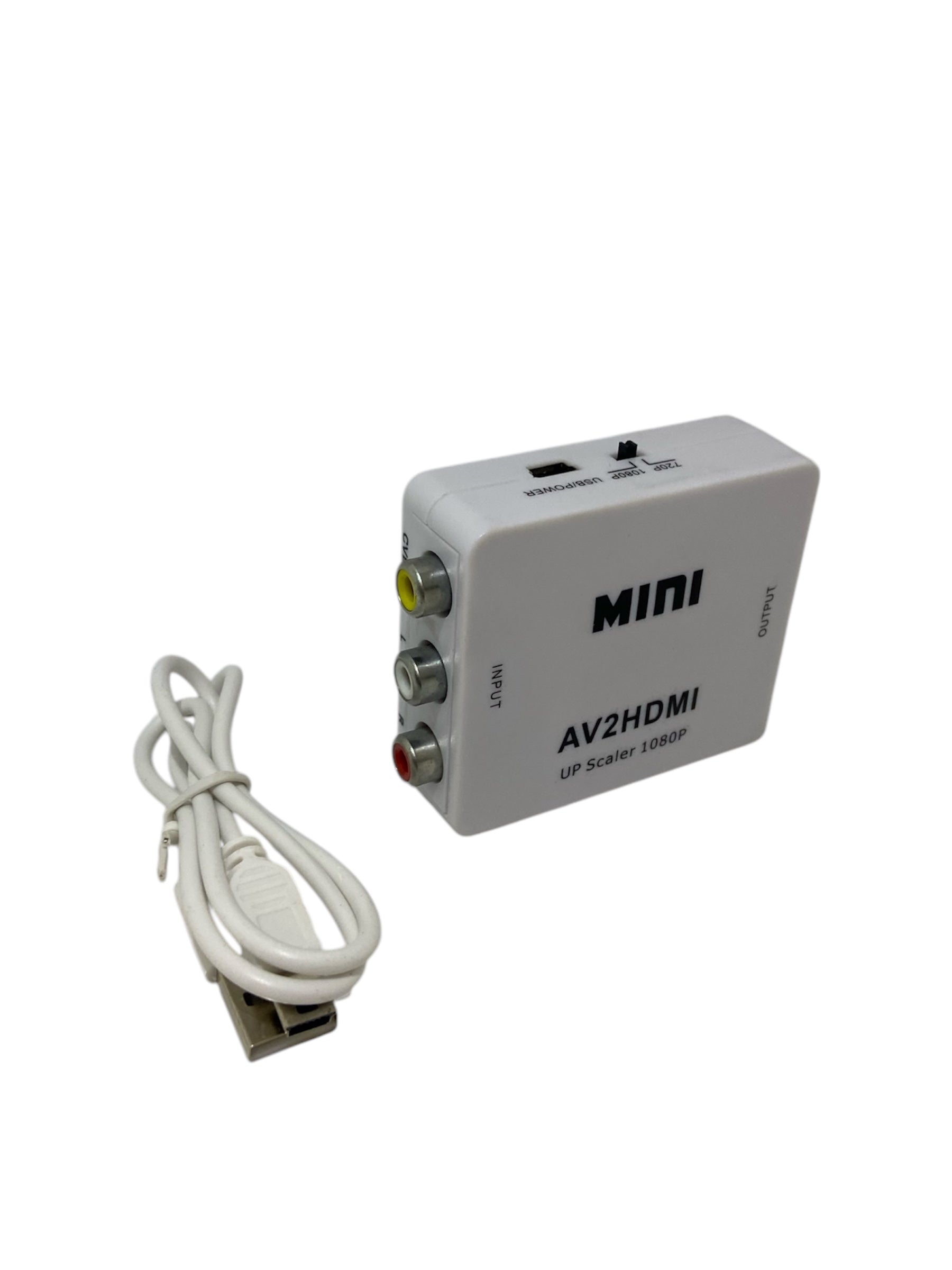 Convertidor Adaptador Rca A Hdmi Av2hdmi Tvbox Full Hd 1080p